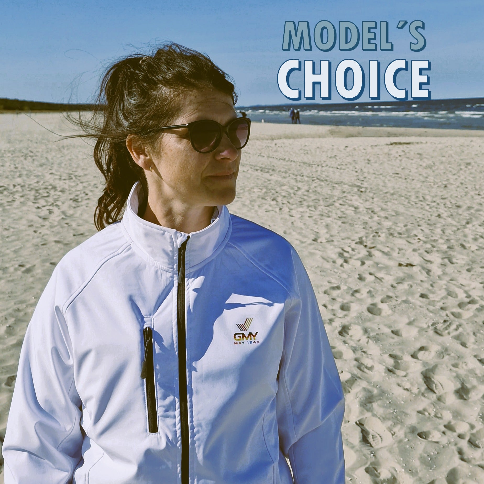 "GMY" Unisex Softshell Jacket ,Weiß