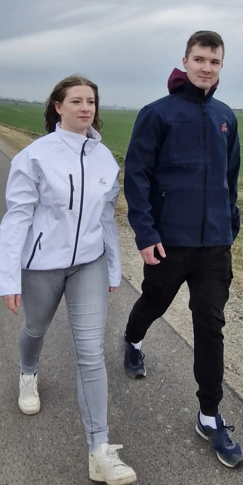 "GMY" Unisex Softshell Jacket ,Weiß GMY-Fashion