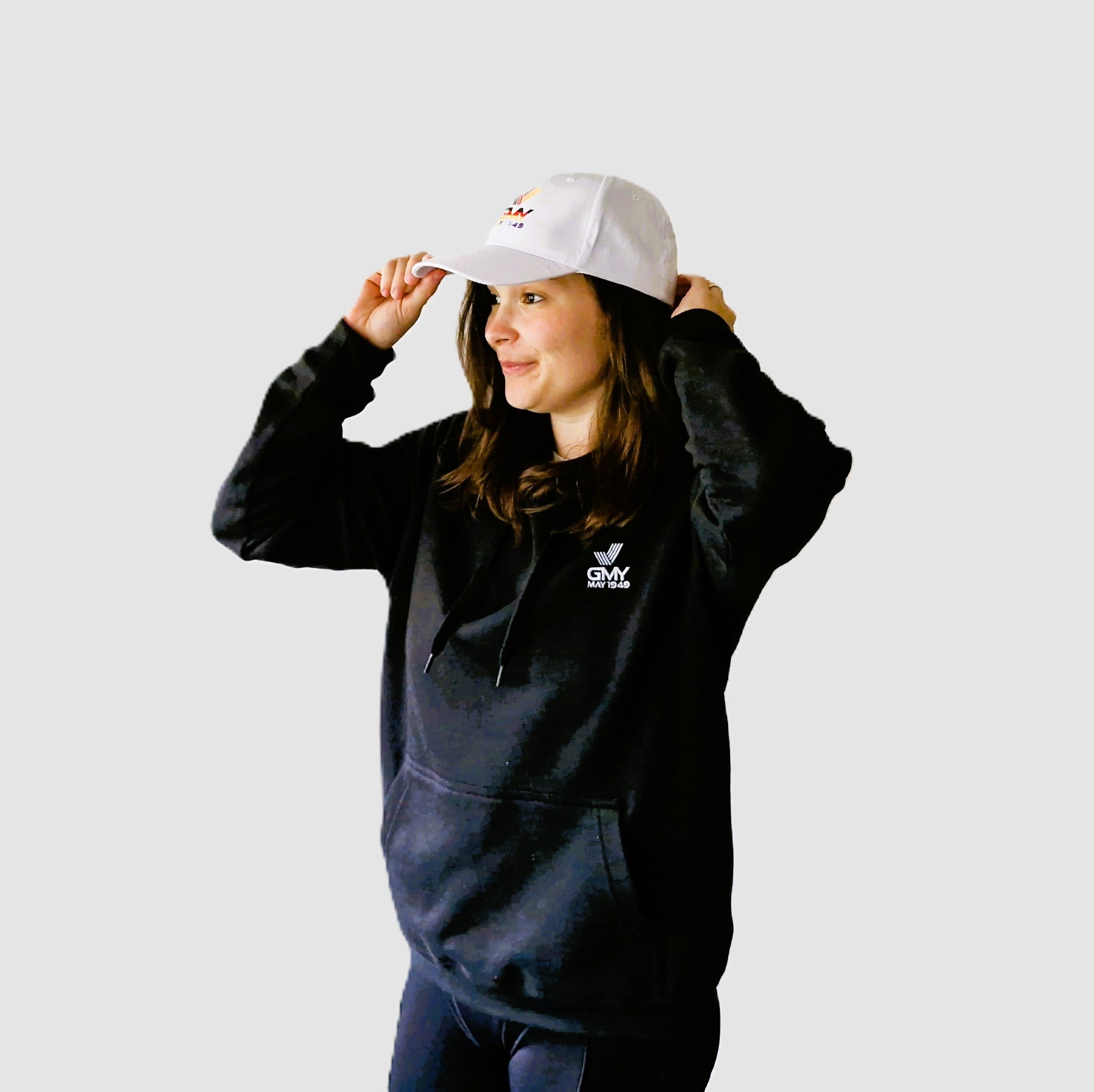 "GMY" Unisex Hooded Sweat-Shirt, Schwarz