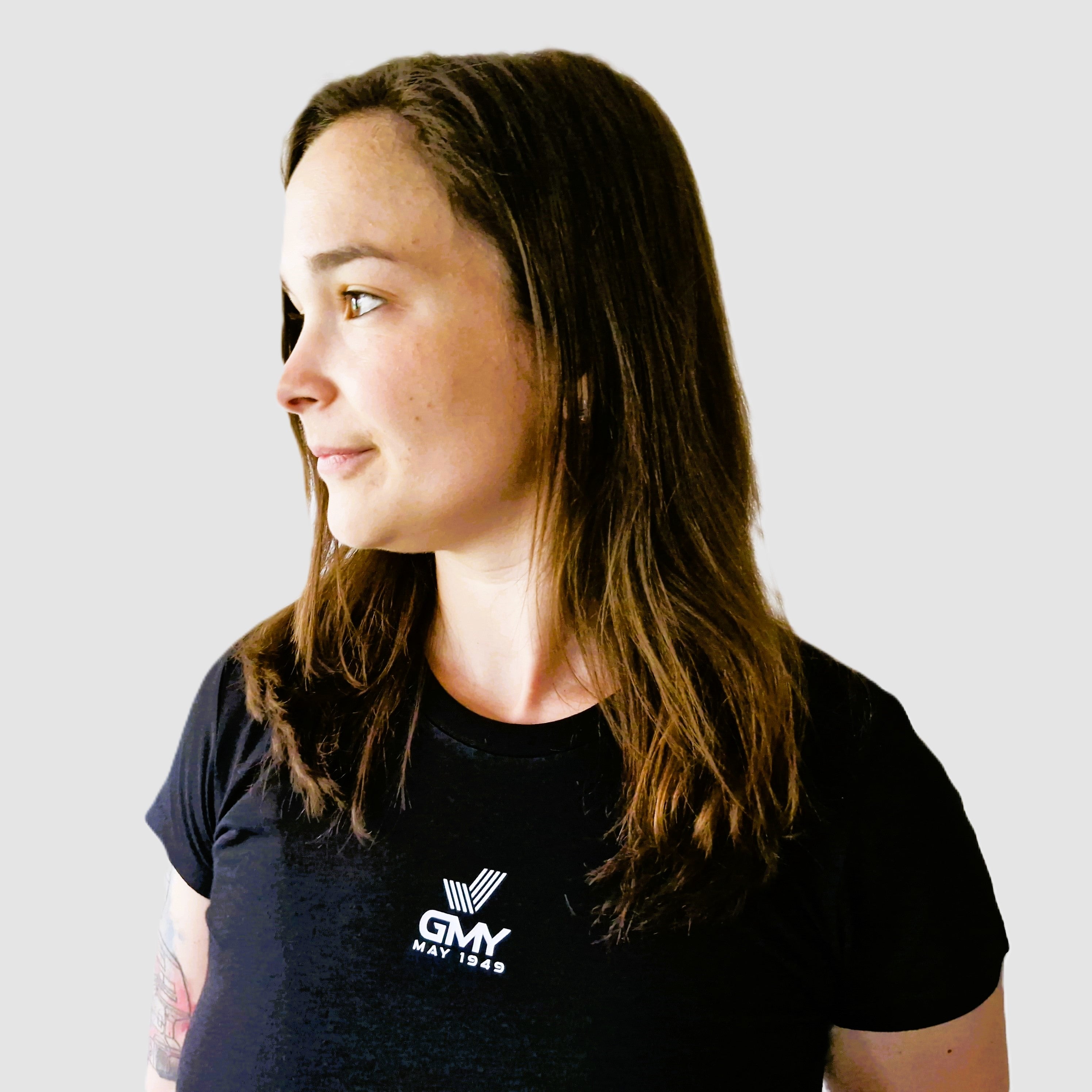 "GMY" Ladies´ Fit T-Shirt, Schwarz