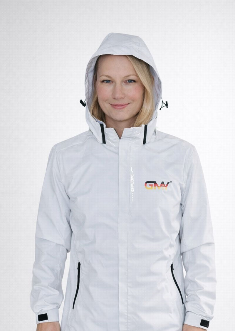 GMY Unisex Kaputzen Jacke, Weiß GMY-Fashion