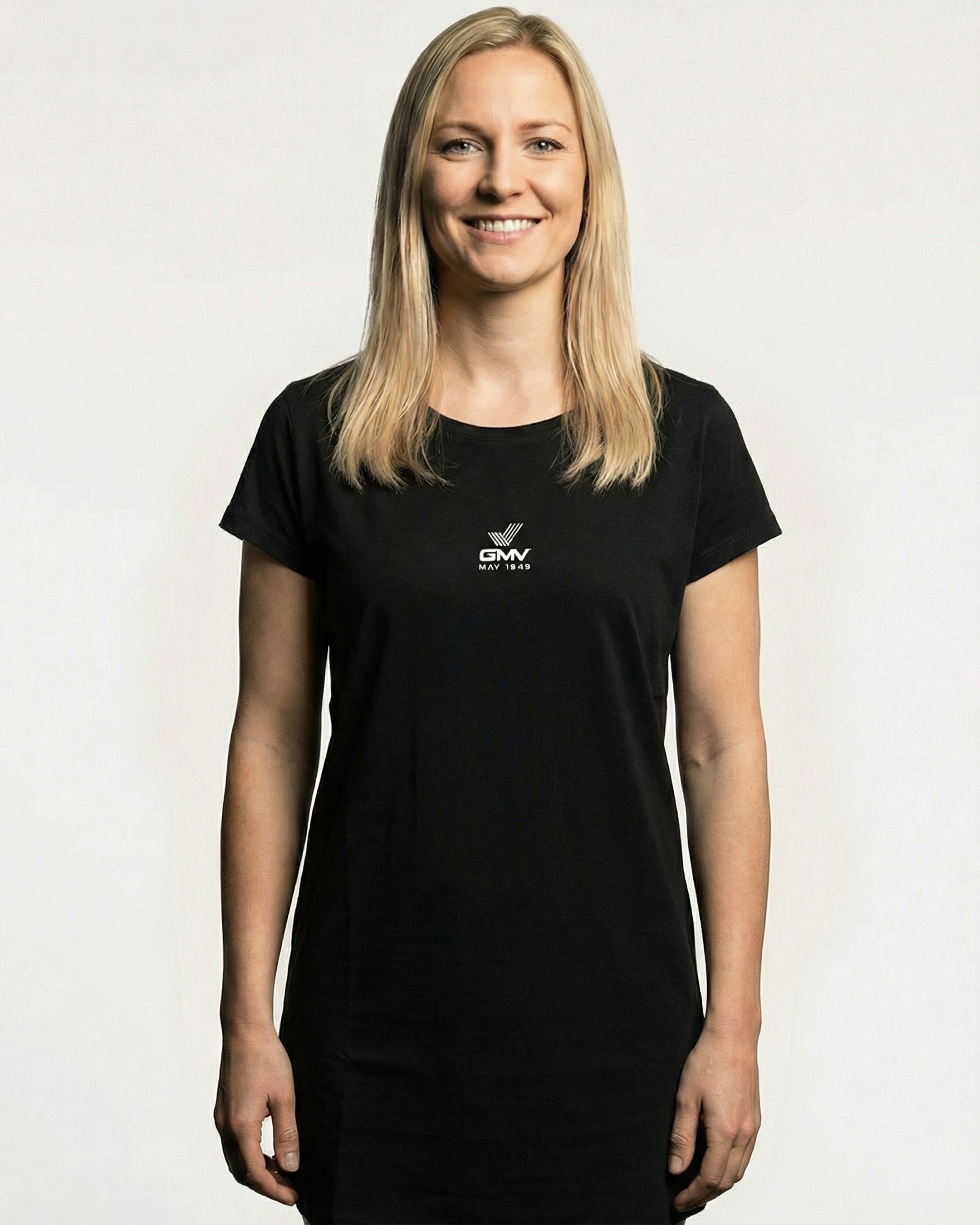 Ladies Loose Fit T Dress, Schwarz GMY-Fashion