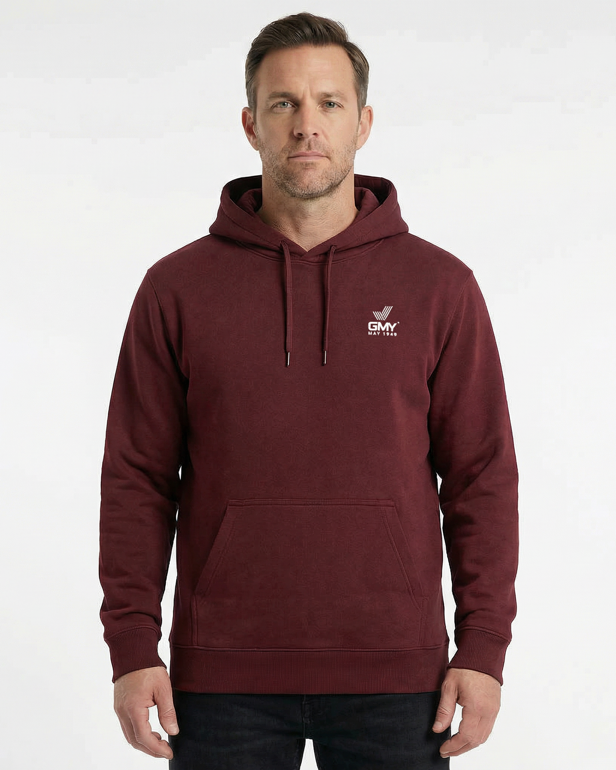 Hooded Sweat-Shirt Burgundy GMY-Fashion