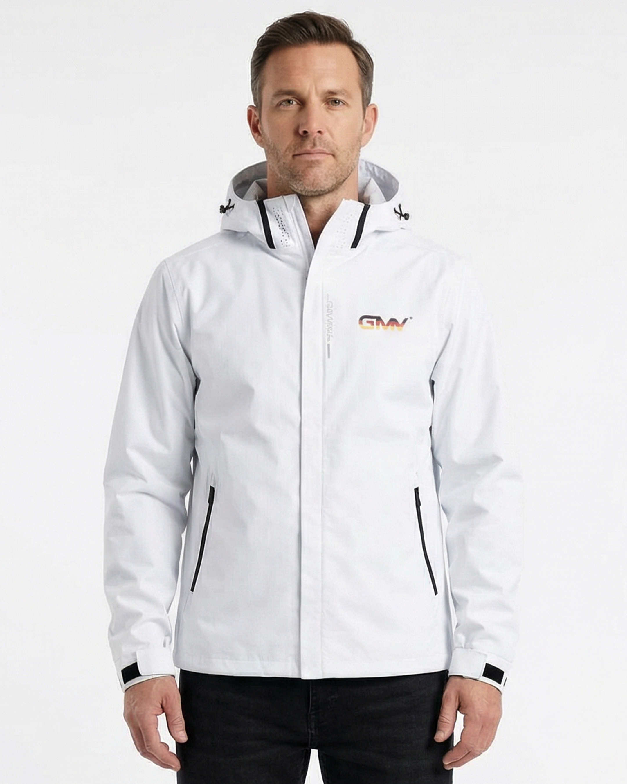 Kapuzen Jacke, Weiß