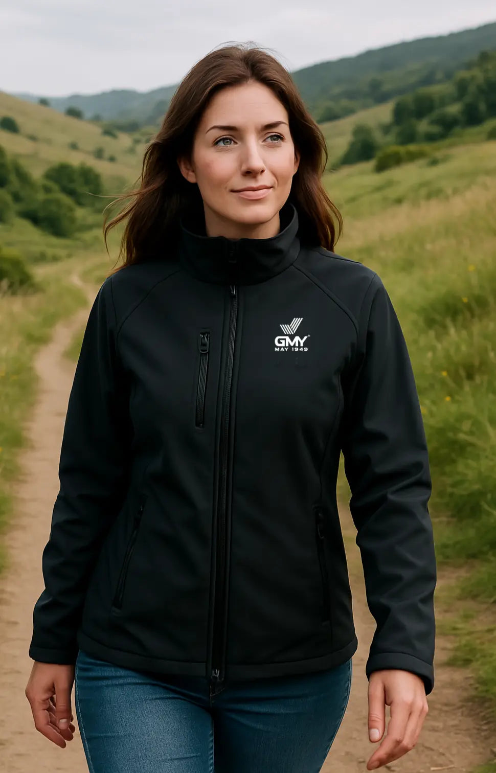 "GMY" Unisex Softshell Jacket, Schwarz GMY-Fashion
