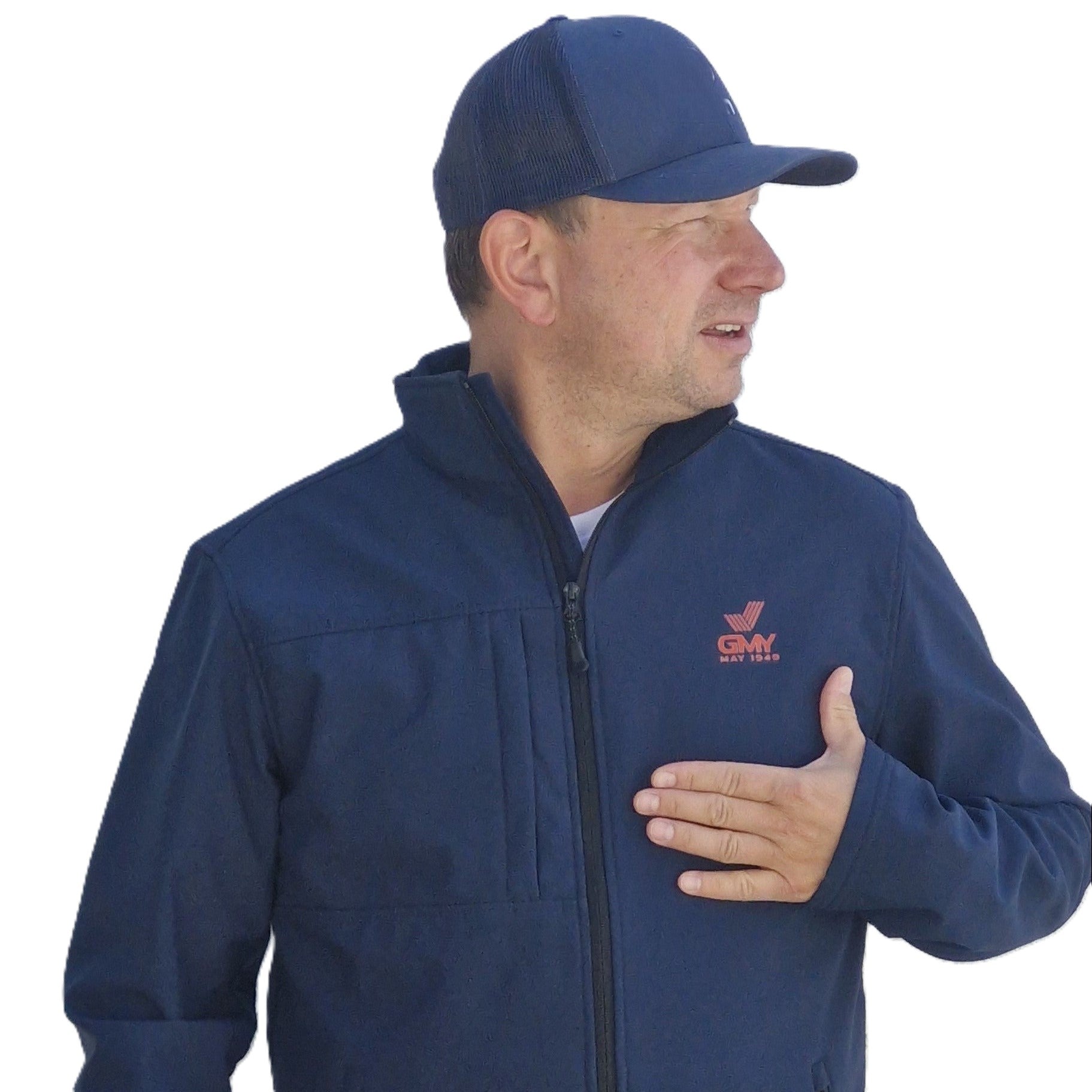 "GMY" Unisex Softshell Jacket, Regatta, Navy-Seal Grey