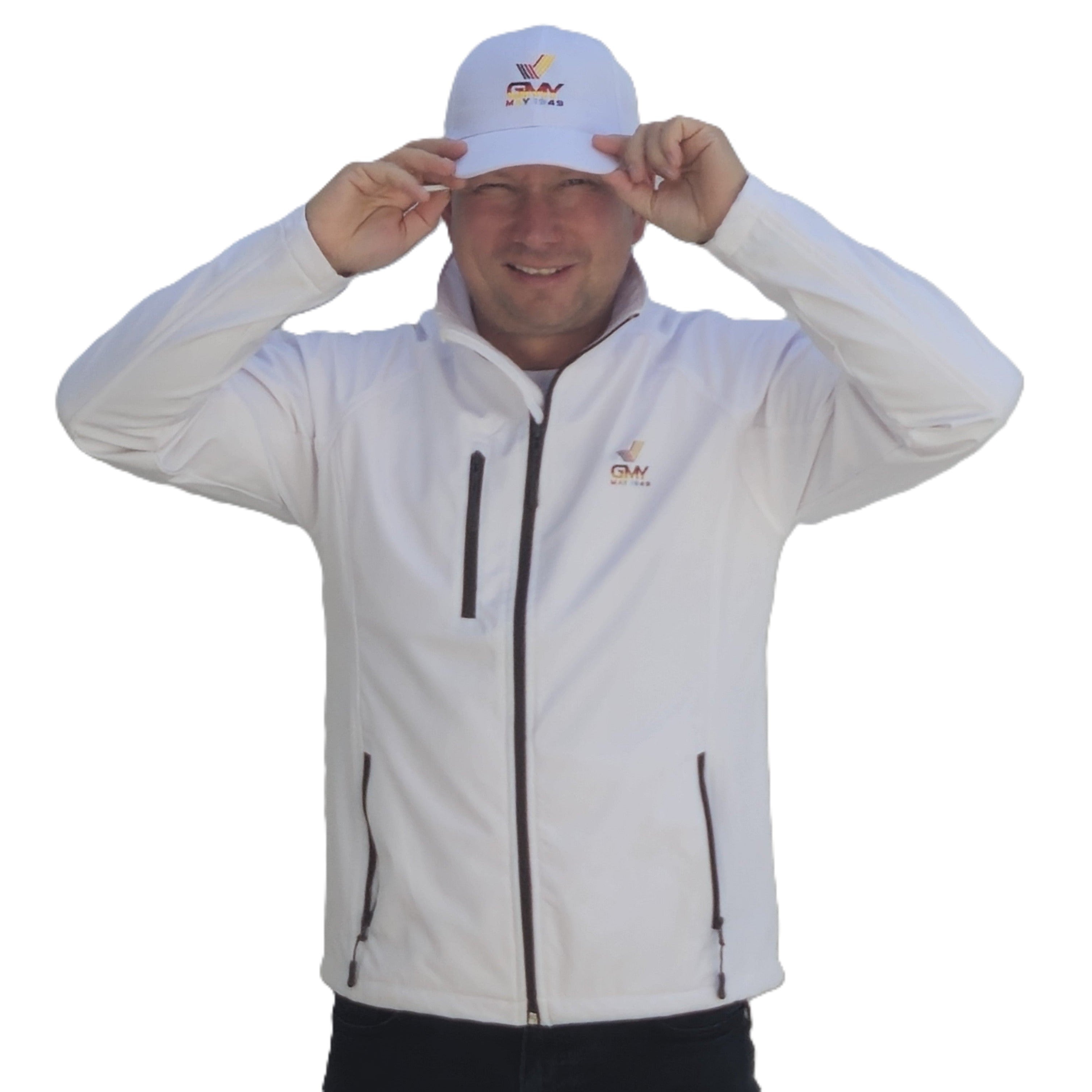 "GMY" Unisex Softshell Jacket ,Weiß