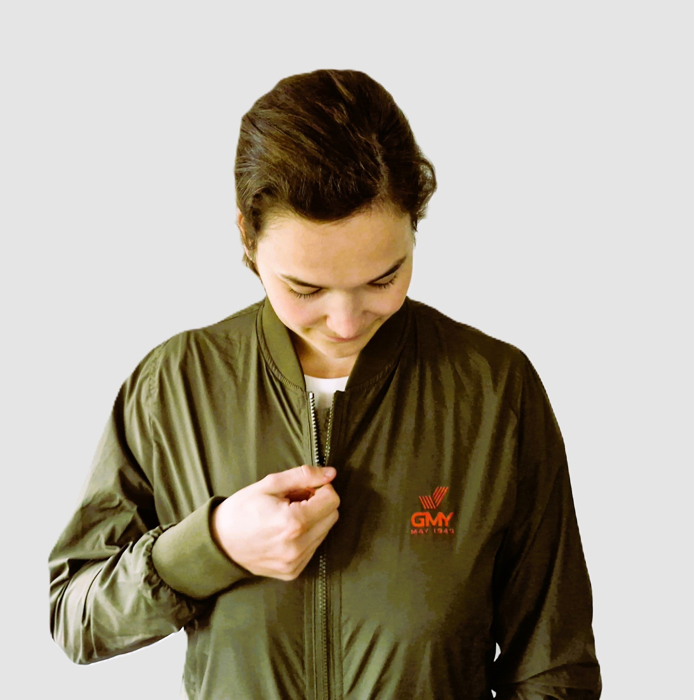 "GMY" Ladies Nylon Flight Jacket "the GMY Original", Olive