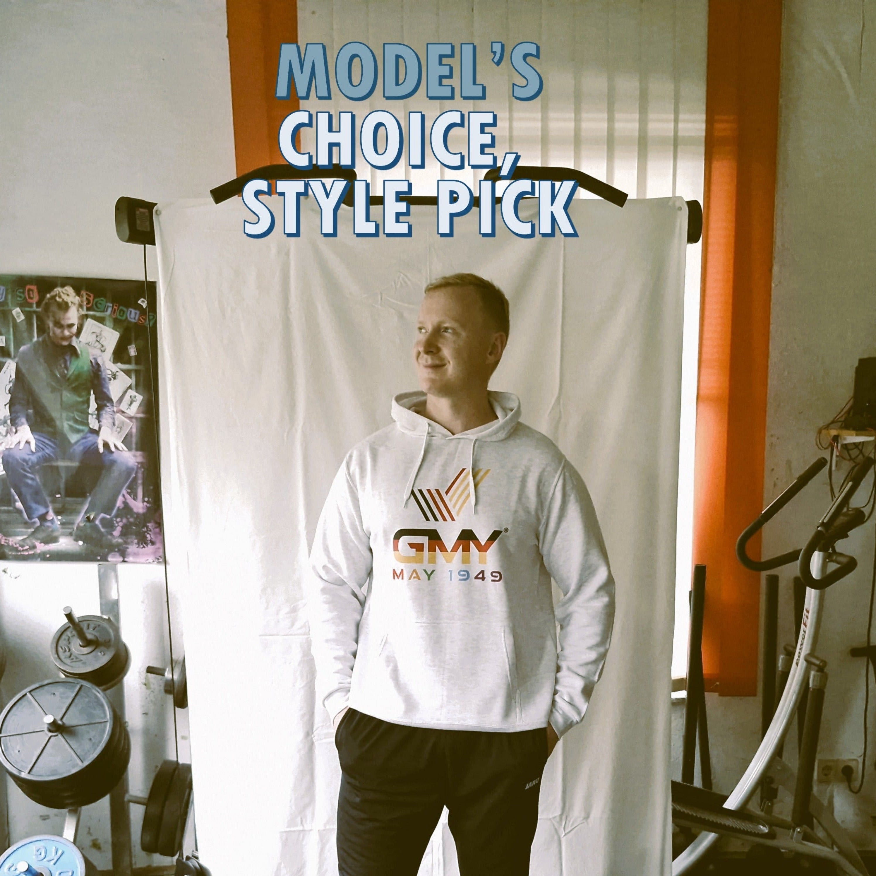 "GMY" Unisex Hooded Sweat-Shirt Ash