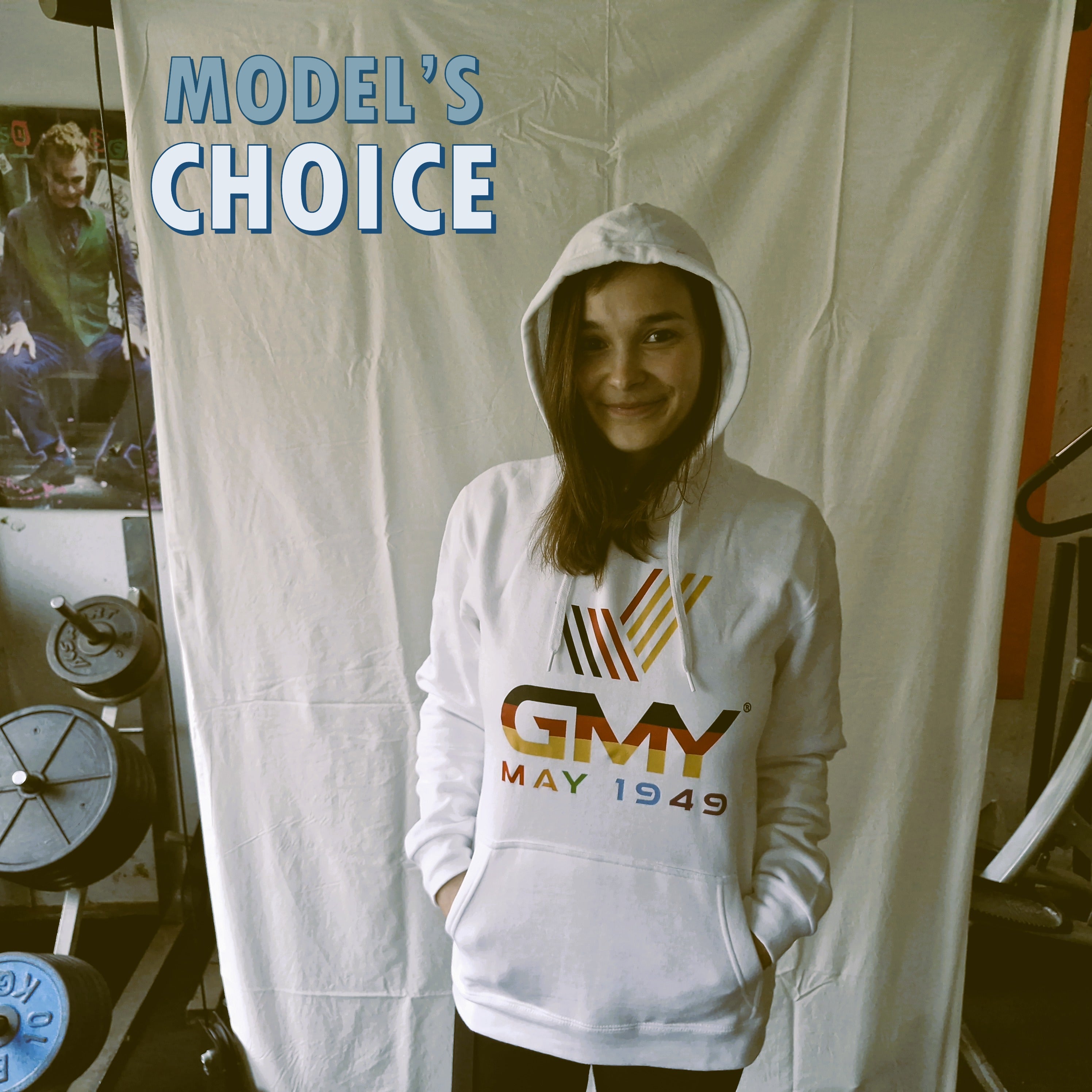 "GMY" Unisex Hooded Sweat-Shirt White "the GMY Original"