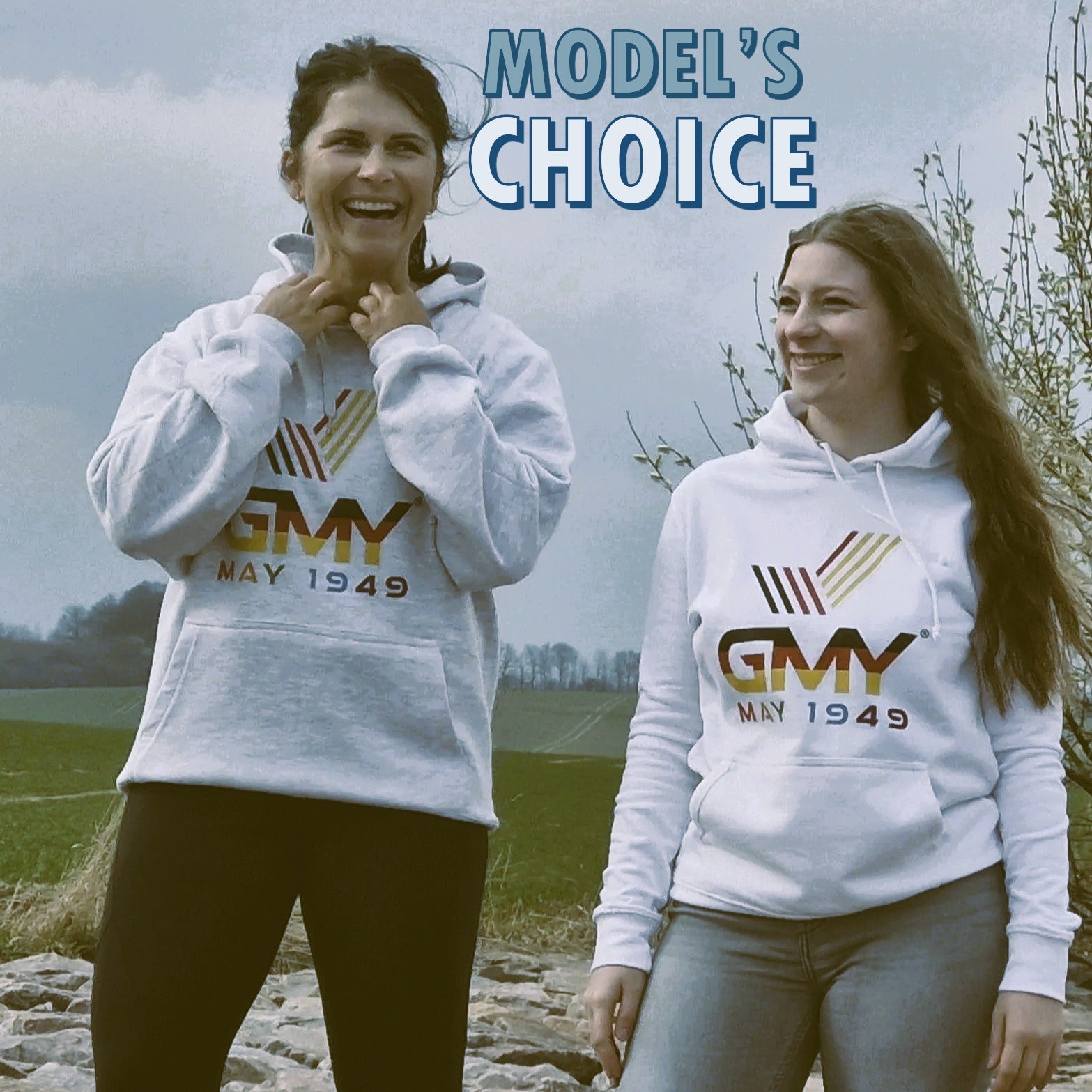 "GMY" Unisex Hooded Sweat-Shirt White "the GMY Original"