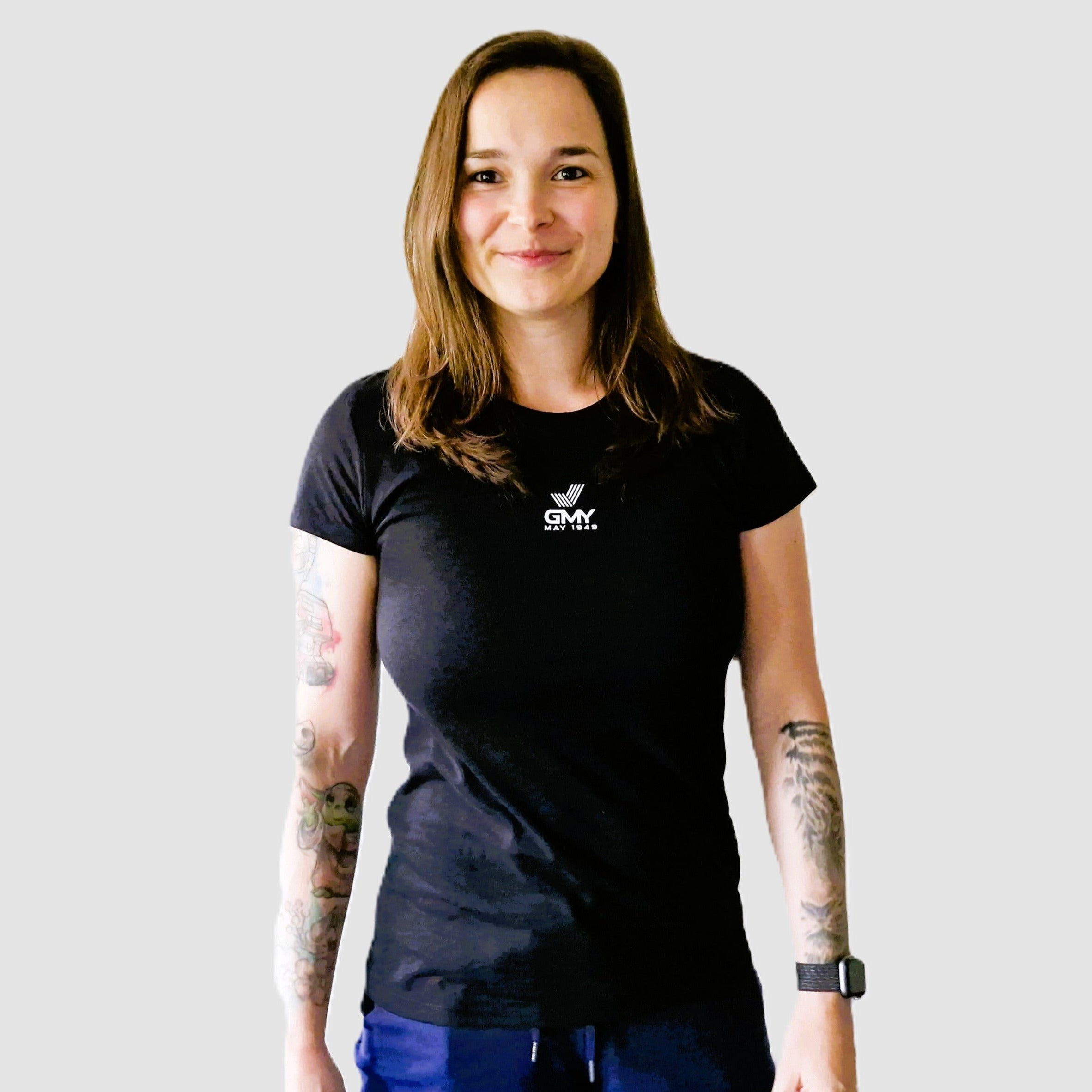 "GMY" Ladies´ Fit T-Shirt, Schwarz