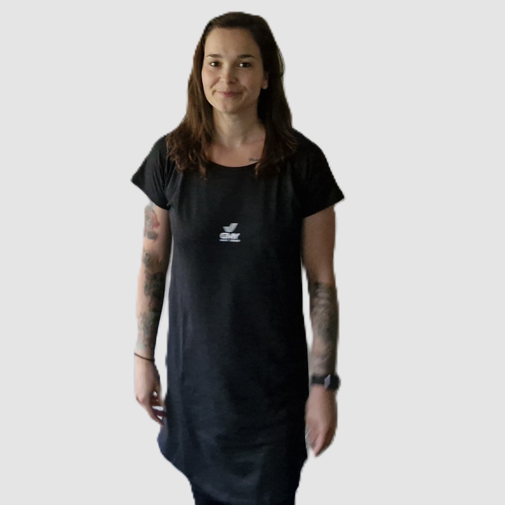 "GMY" Women´s Loose Fit T Dress, Schwarz