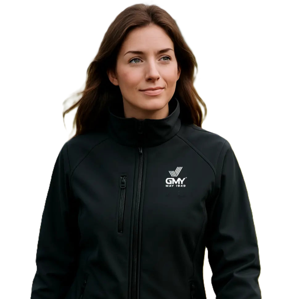 "GMY" Unisex Softshell Jacket, Schwarz
