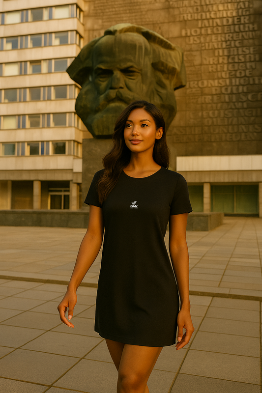 "GMY" Women´s Loose Fit T Dress, Schwarz