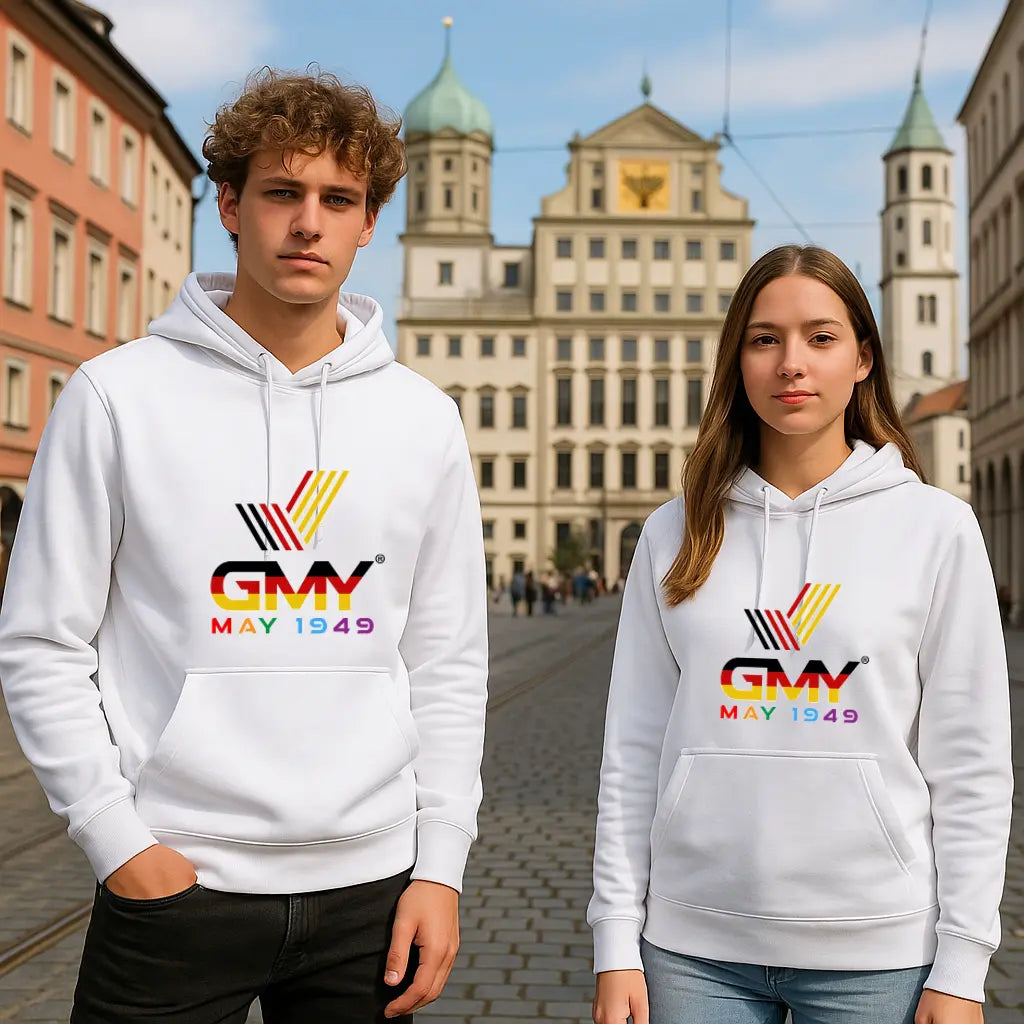 "GMY" Unisex Hooded Sweat-Shirt White "the GMY Original" GMY-Fashion