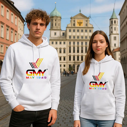 "GMY" Unisex Hooded Sweat-Shirt White "the GMY Original" GMY-Fashion