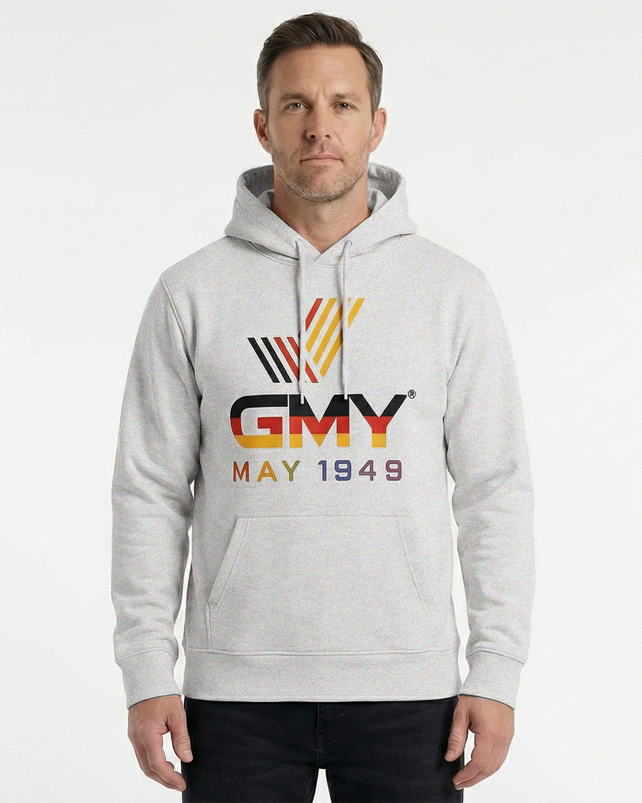 Hooded Sweat-Shirt Ash GMY-Fashion