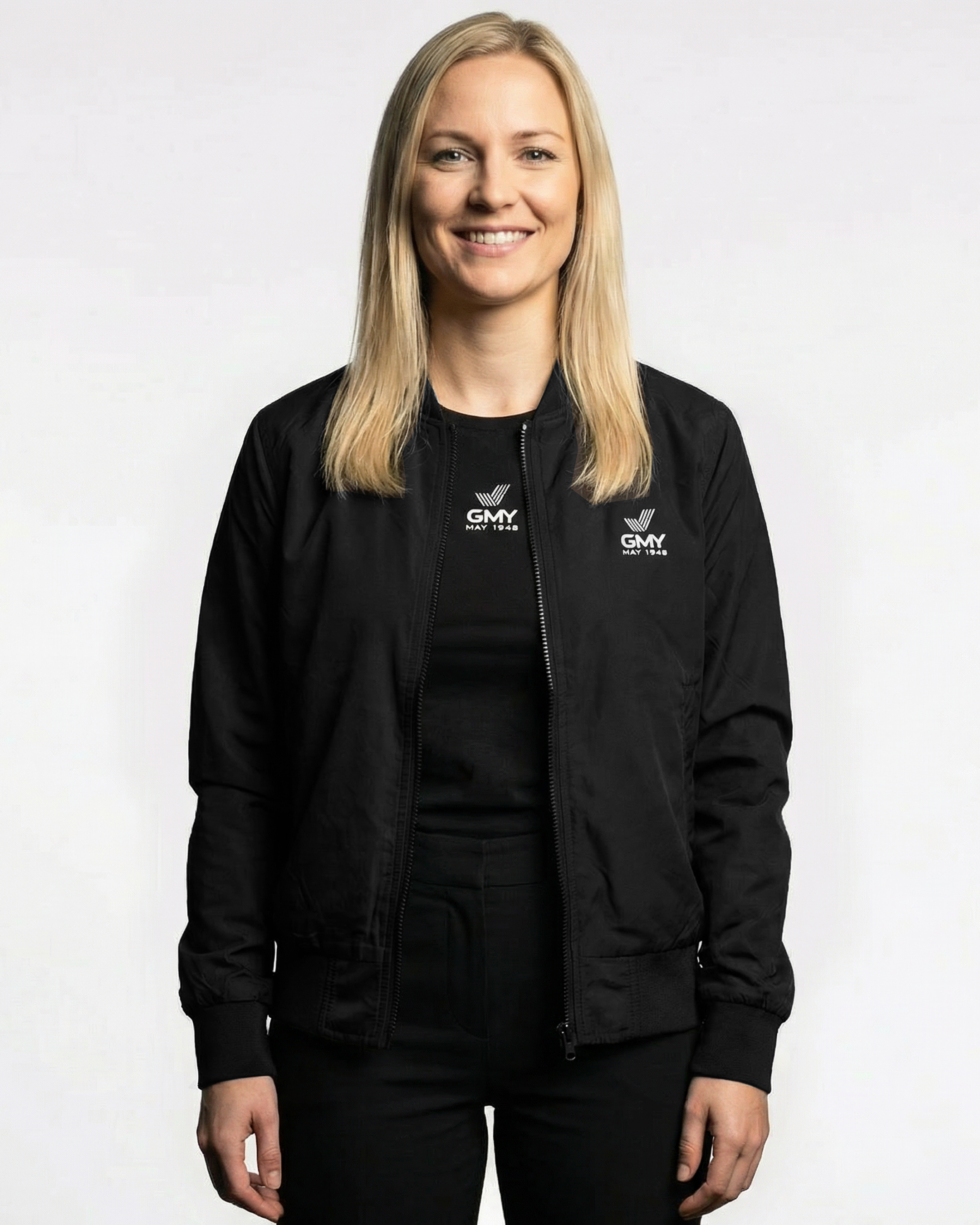 Ladies Nylon Flight Jacket "the GMY Original", Schwarz GMY-Fashion