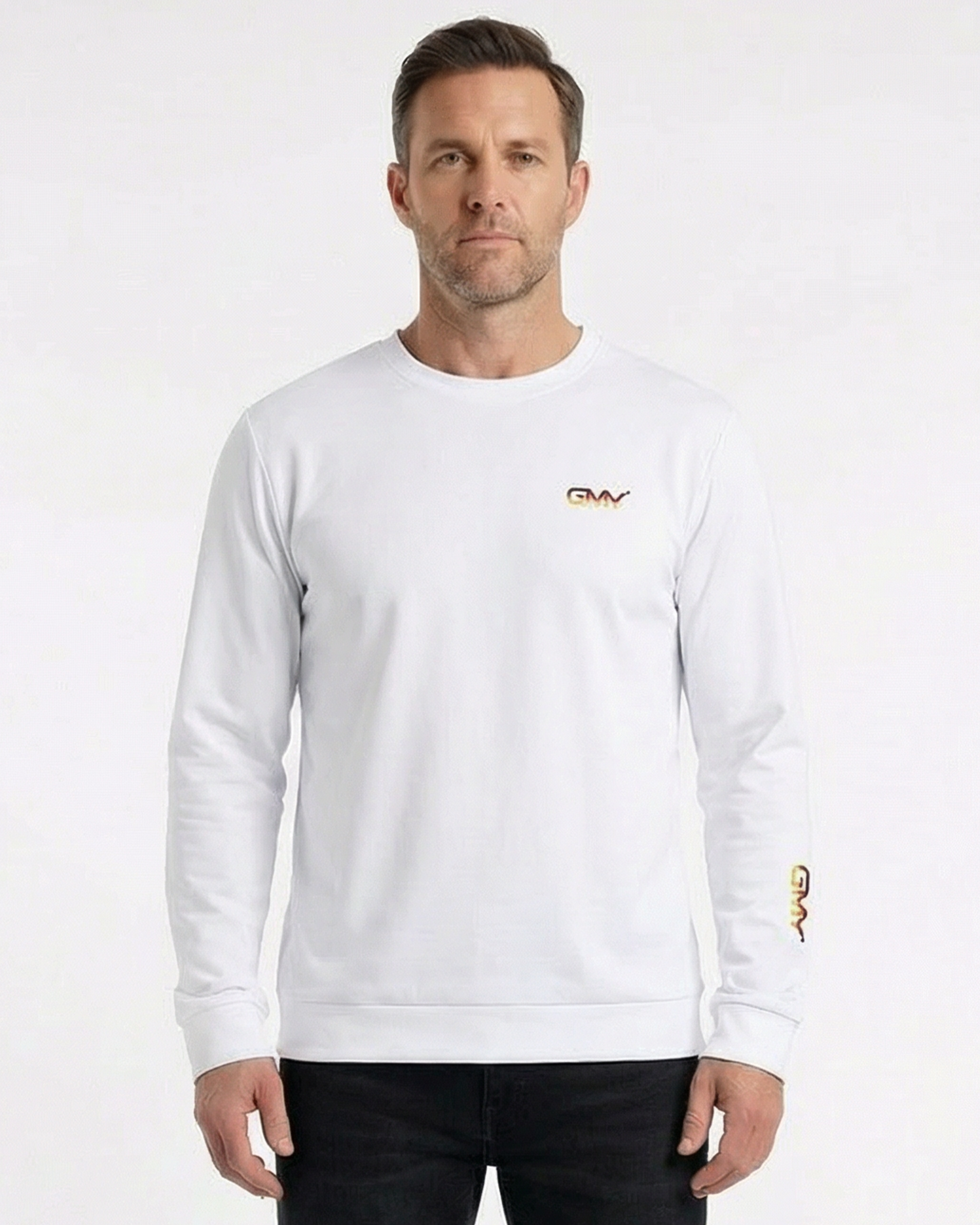 Mens Essential Sweatshirt, Weiß